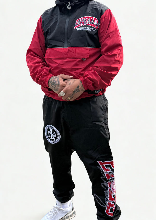WINDBREAKER TRACKSUIT RED