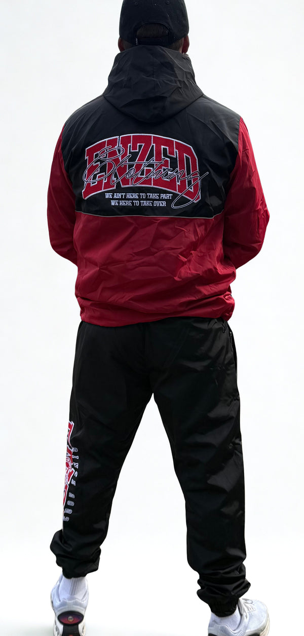 WINDBREAKER TRACKSUIT RED