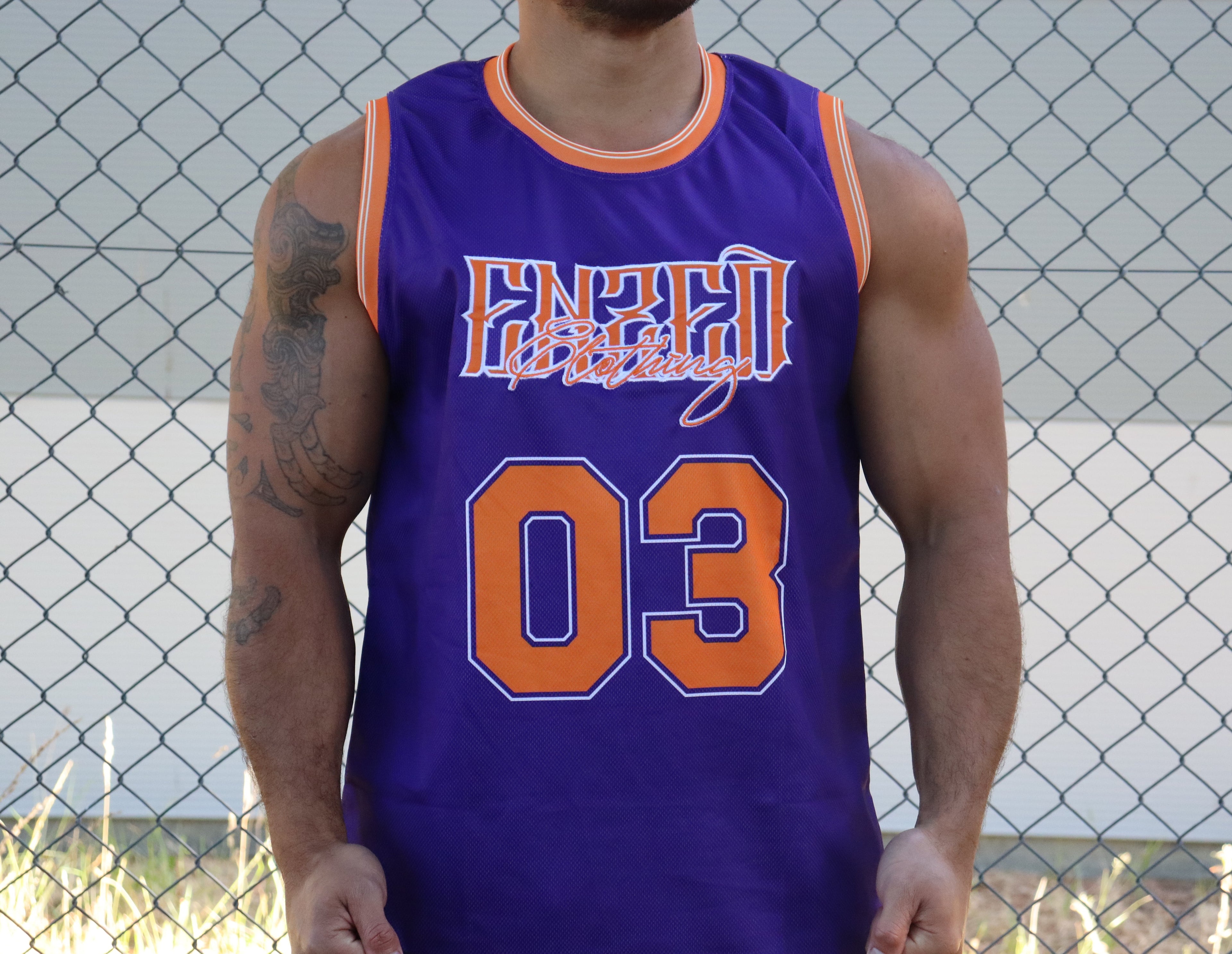B-BALL SINGLET PURPLE