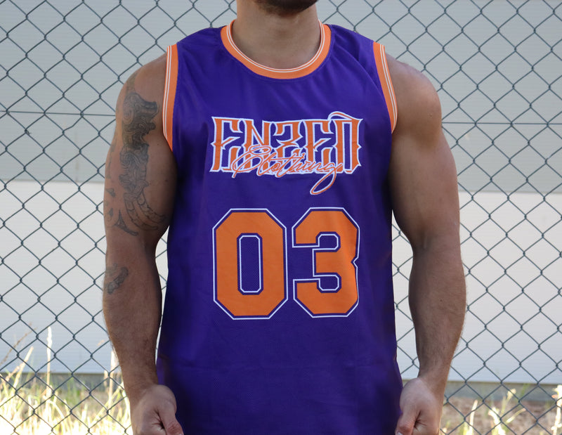 B-BALL SINGLET PURPLE
