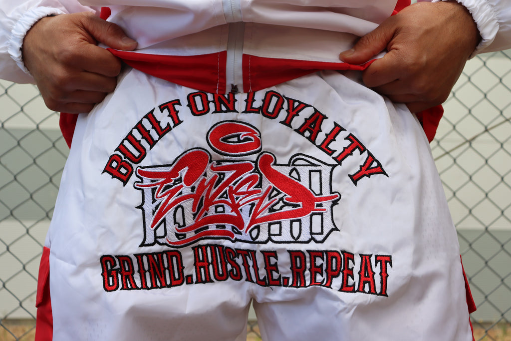 2-TONE WINDBREAKER TRACKSUIT RED