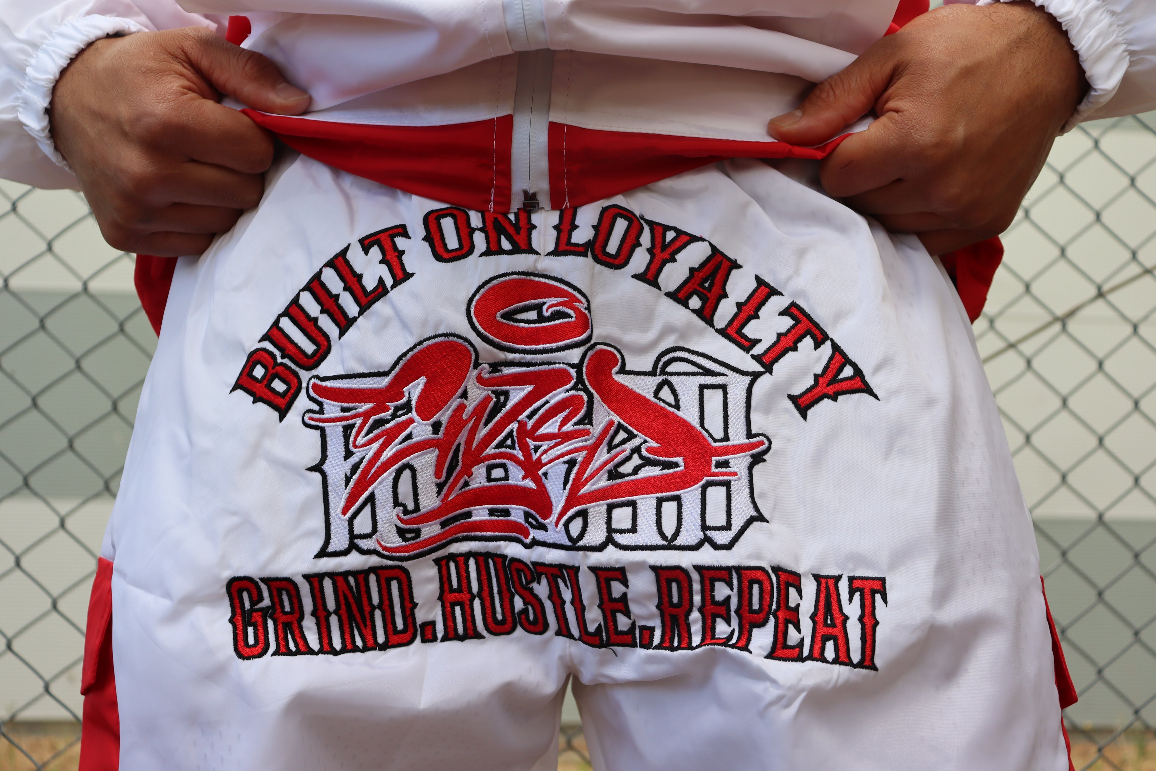 2-TONE WINDBREAKER TRACKSUIT RED