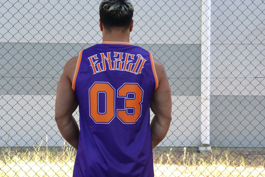 B-BALL SINGLET PURPLE