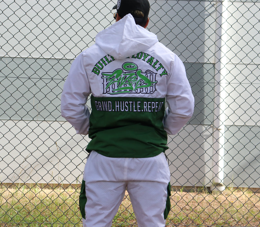 2-TONE WINDBREAKER TRACKSUIT GREEN