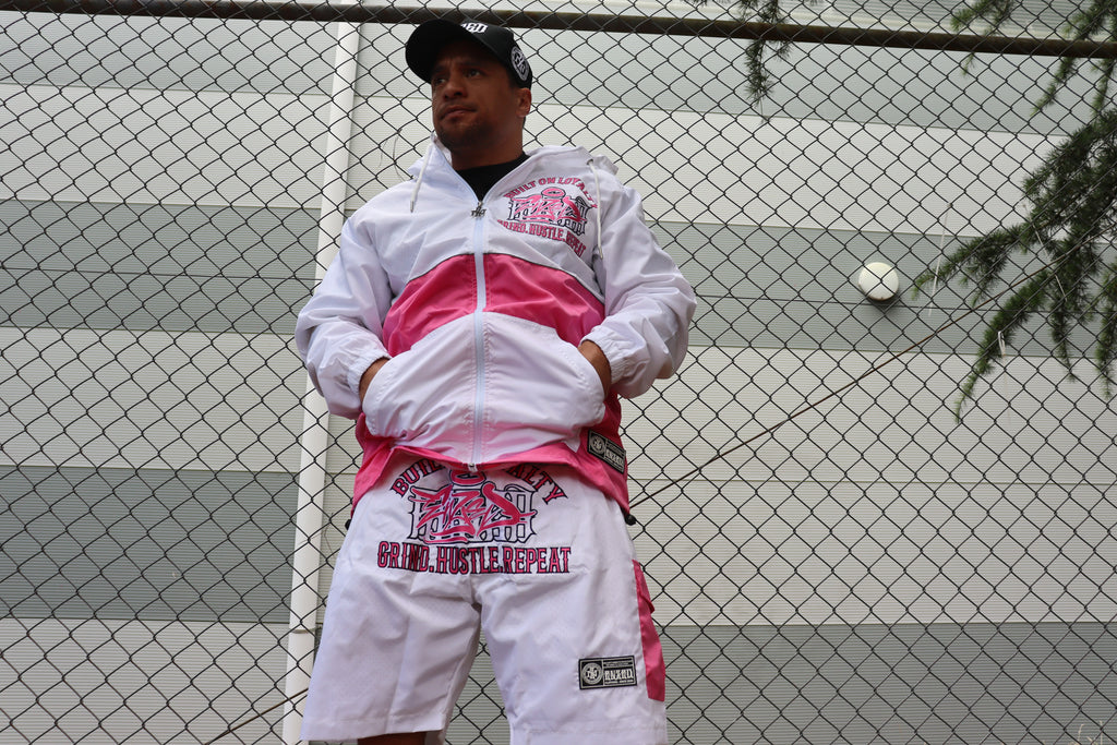 2-TONE WINDBREAKER TRACKSUIT PINK