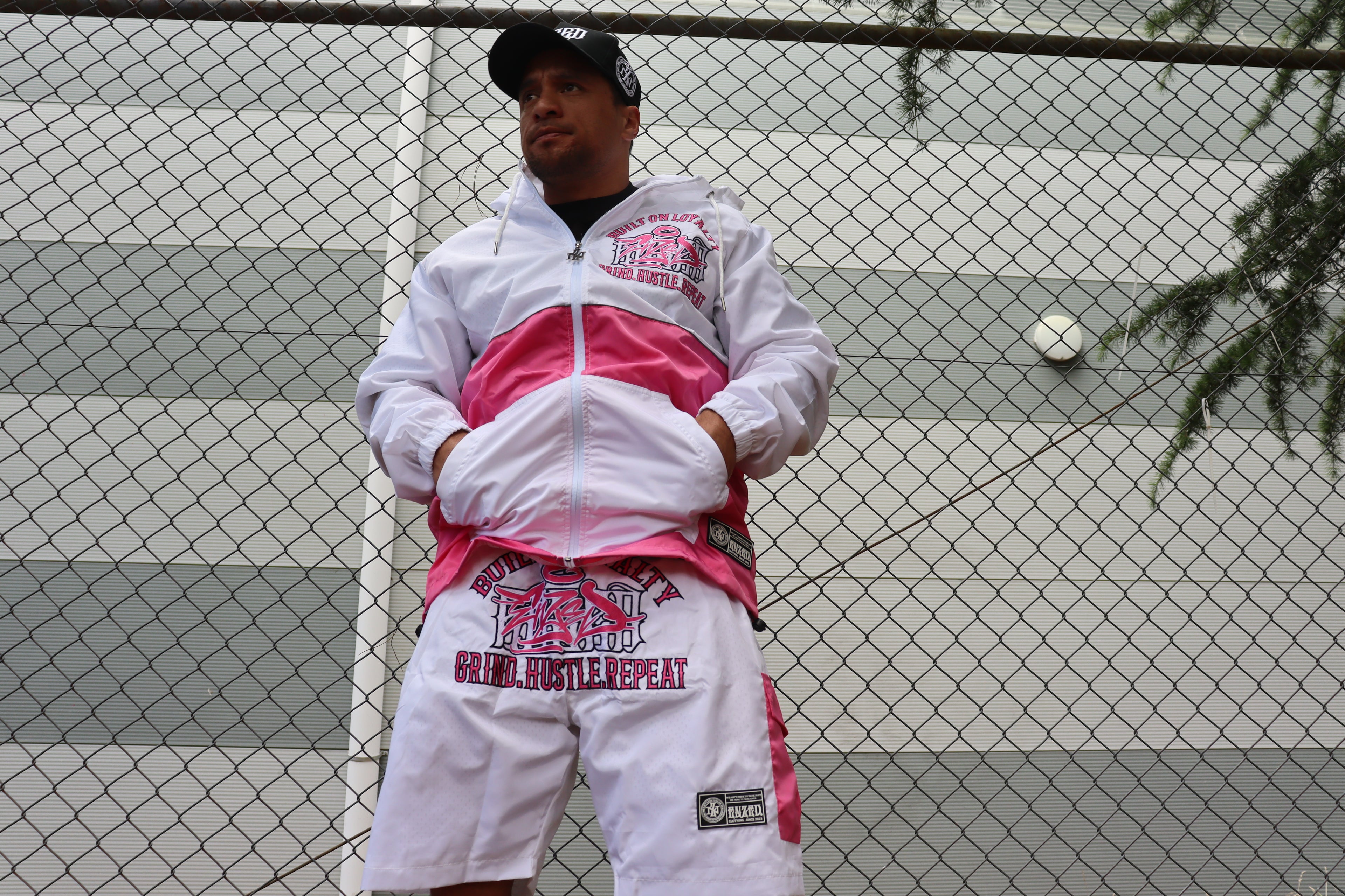 2-TONE WINDBREAKER TRACKSUIT PINK