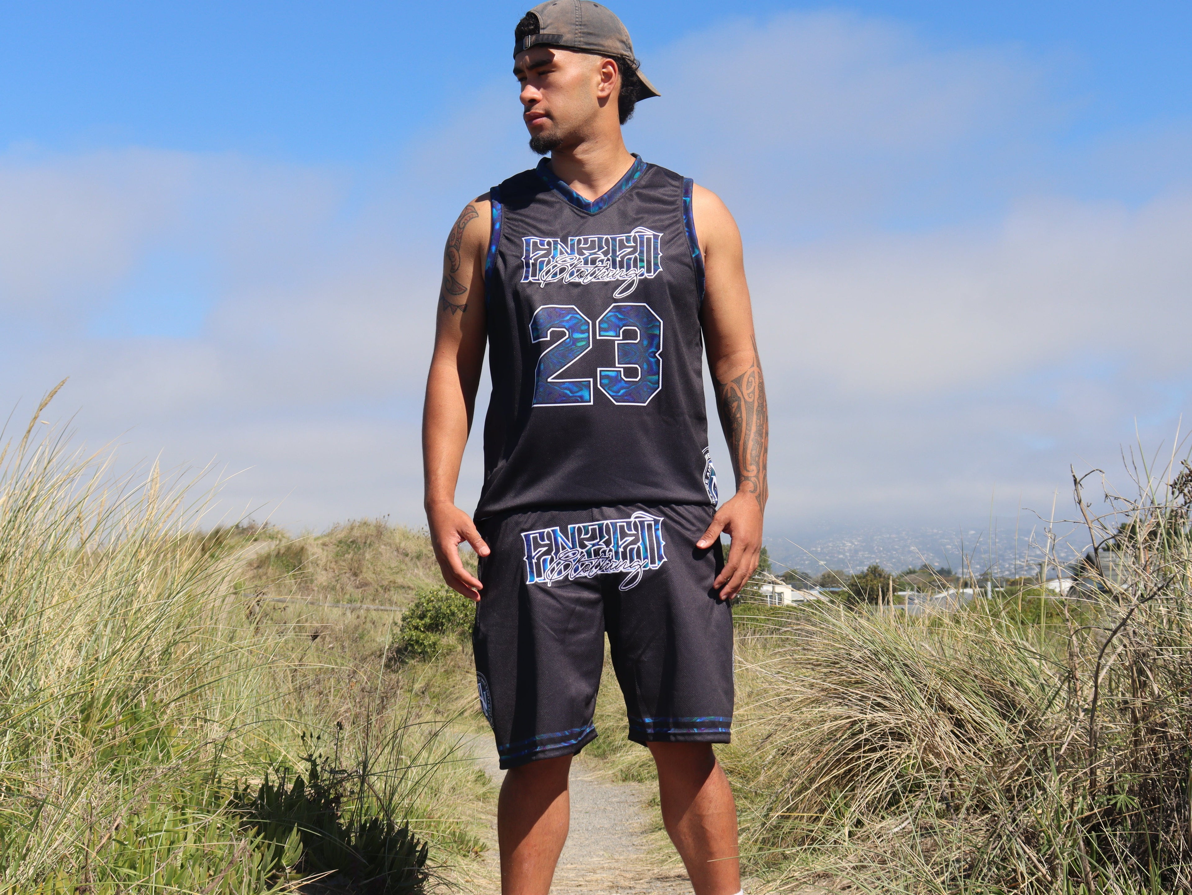 ENZED Paua Basketball Set – Premium NZ Streetwear Paua set