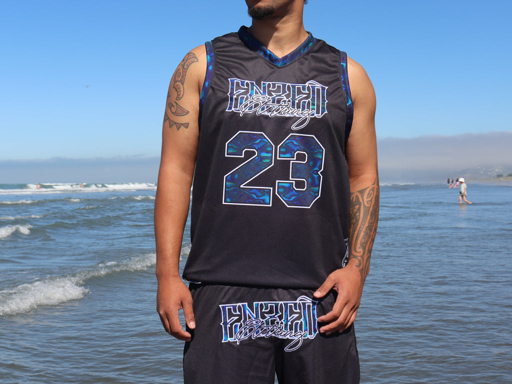 ENZED Paua Basketball Set – Premium NZ Streetwear Paua set