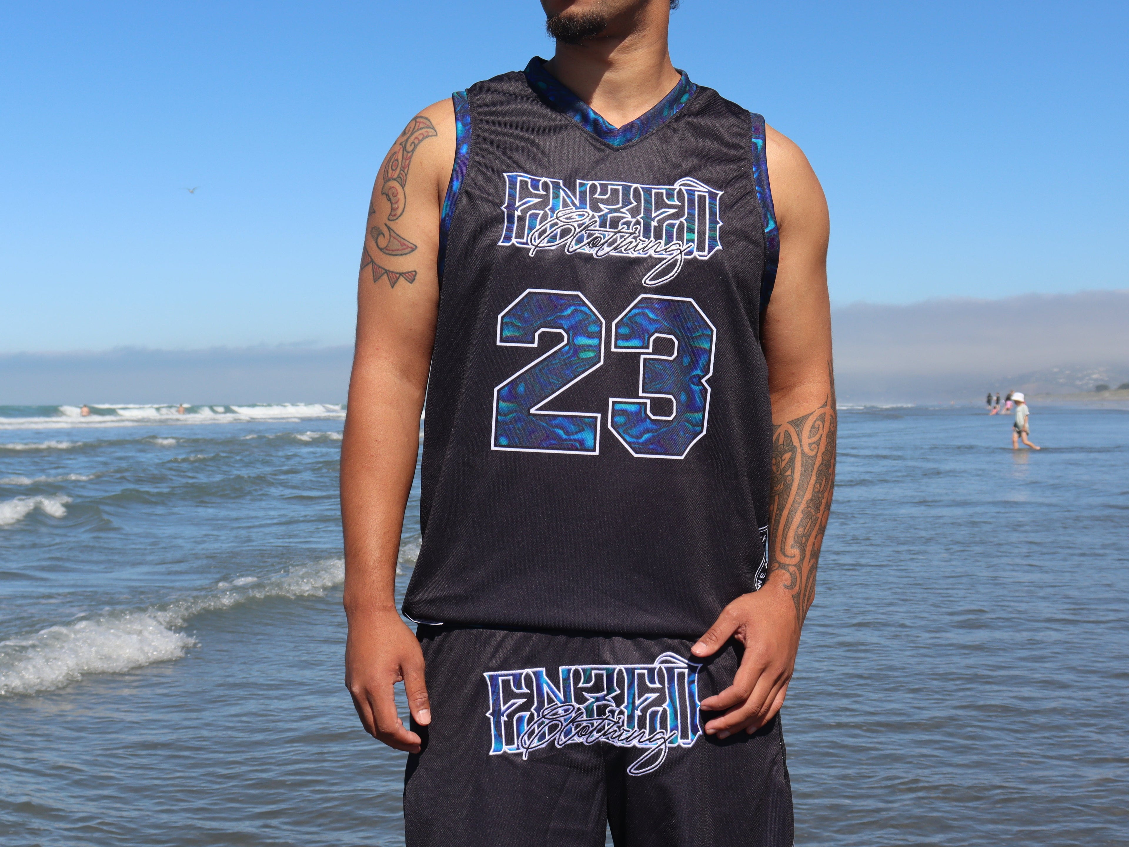 ENZED Paua Basketball Set – Premium NZ Streetwear Paua set