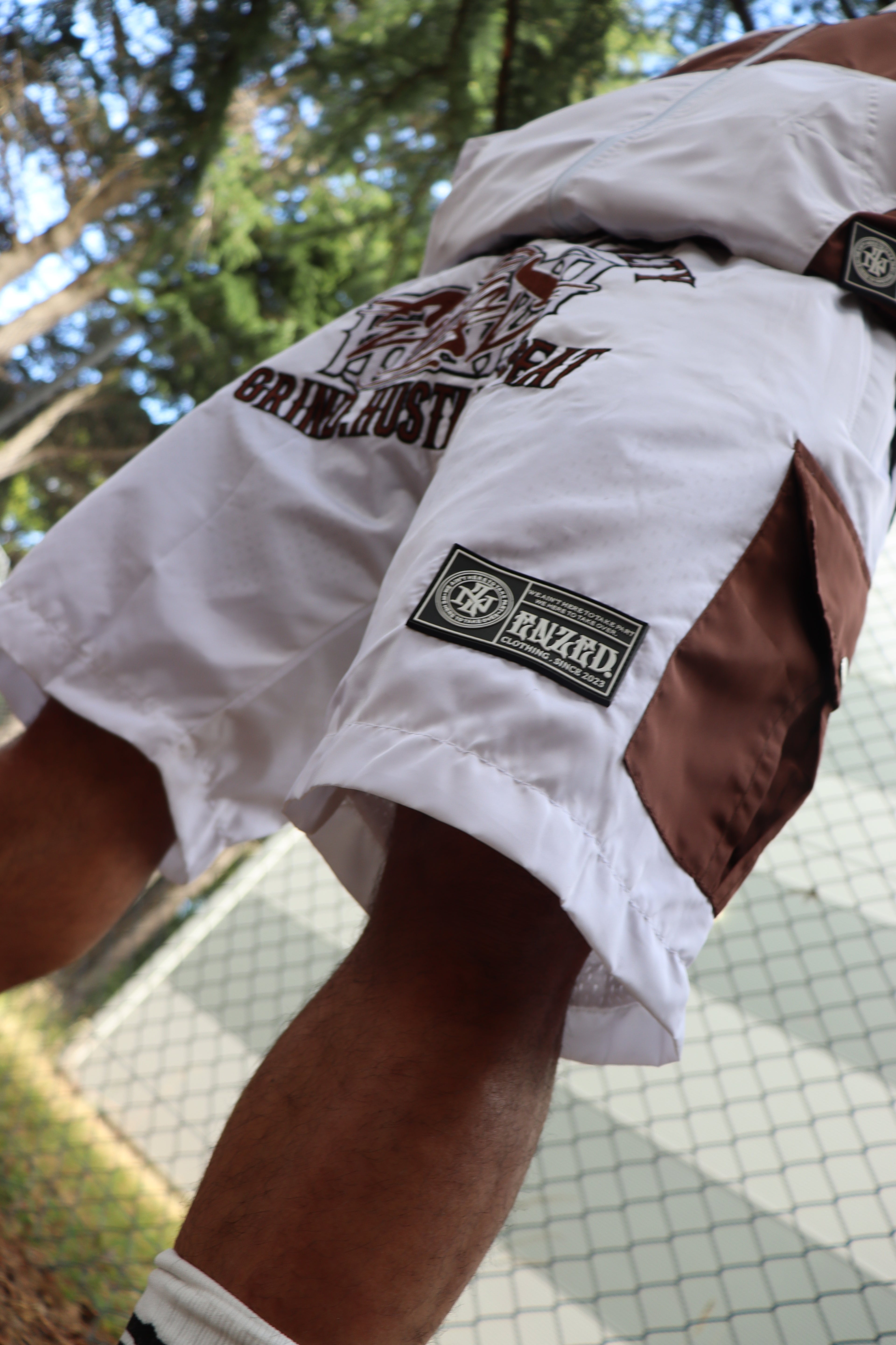 2-TONE WINDBREAKER TRACKSUIT BROWN