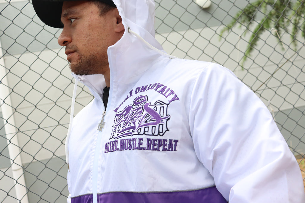 2-TONE WINDBREAKER TRACKSUIT PURPLE