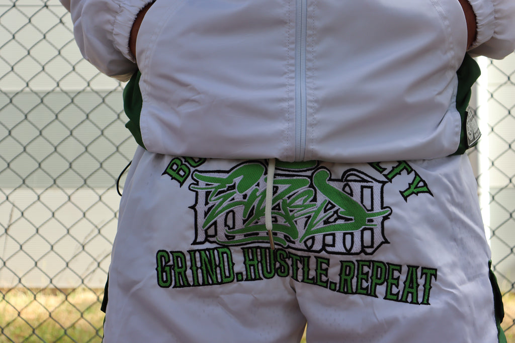 2-TONE WINDBREAKER TRACKSUIT GREEN