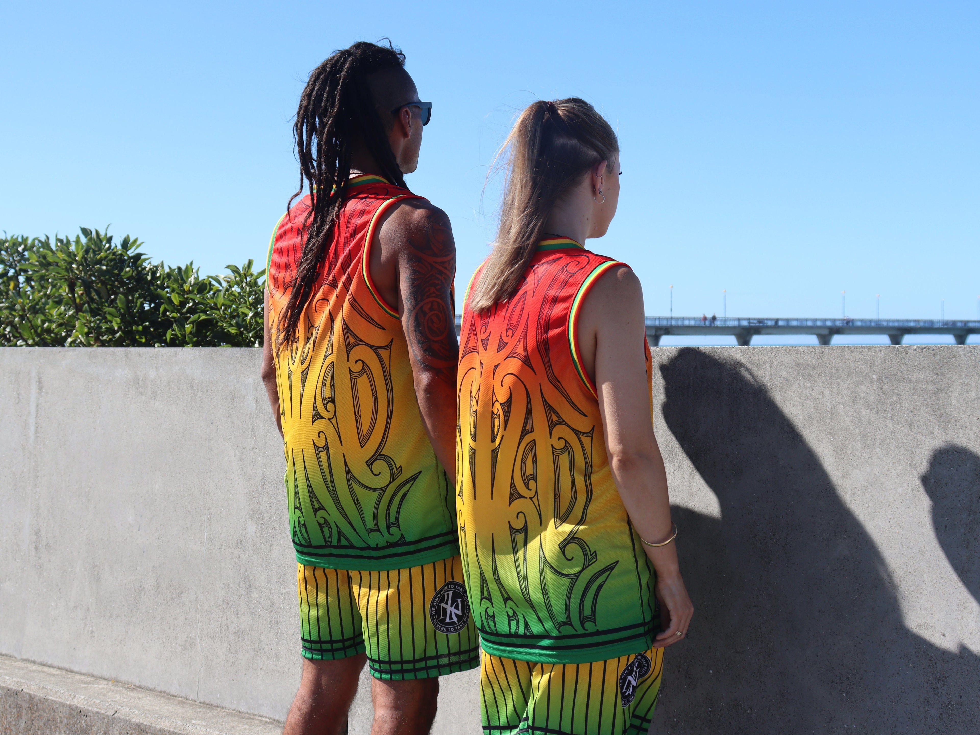 ENZED Rasta Basketball Set – Premium NZ Streetwear Mesh Set