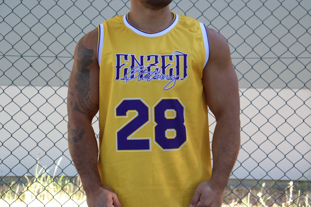 B-BALL SINGLET YELLOW