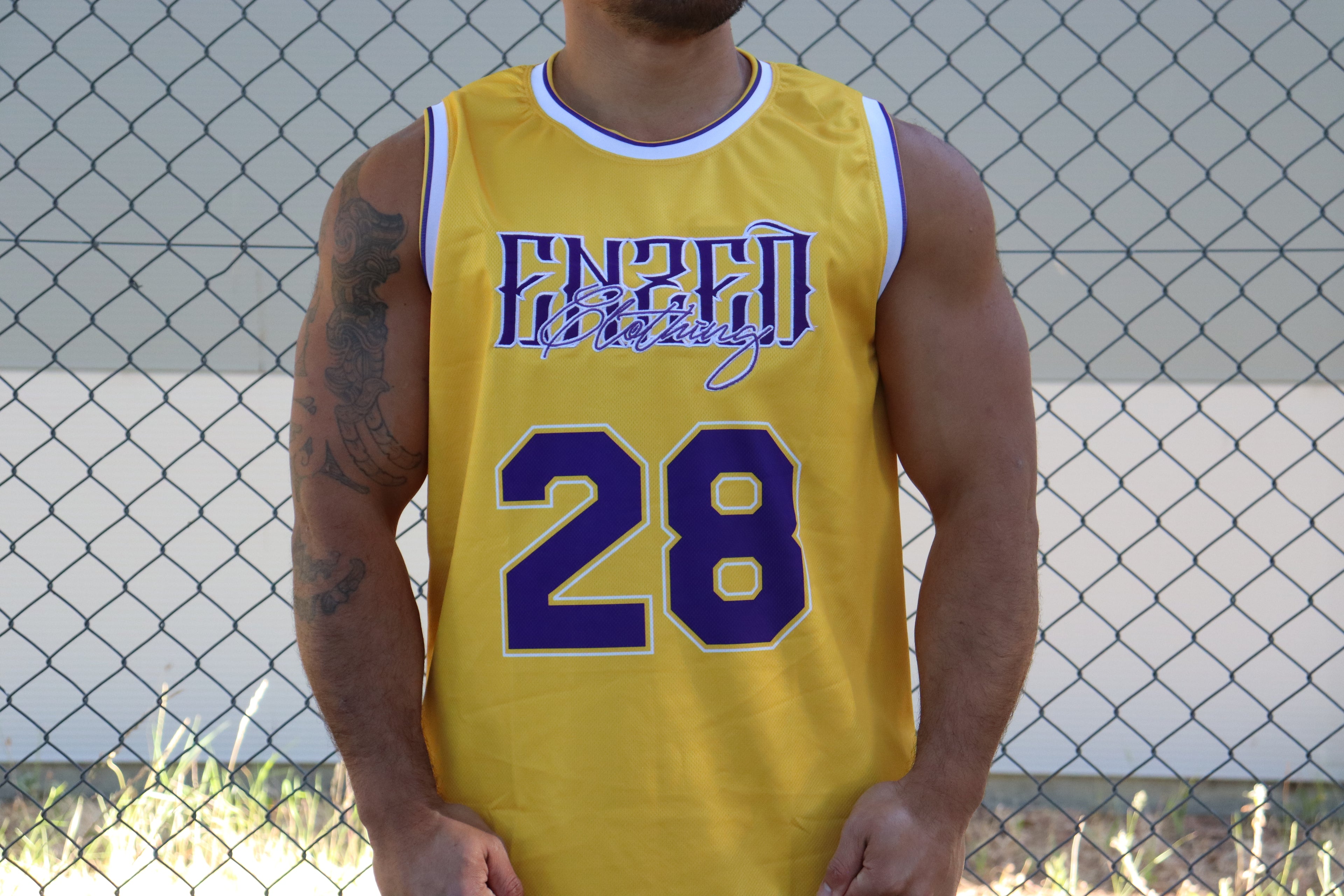 B-BALL SINGLET YELLOW