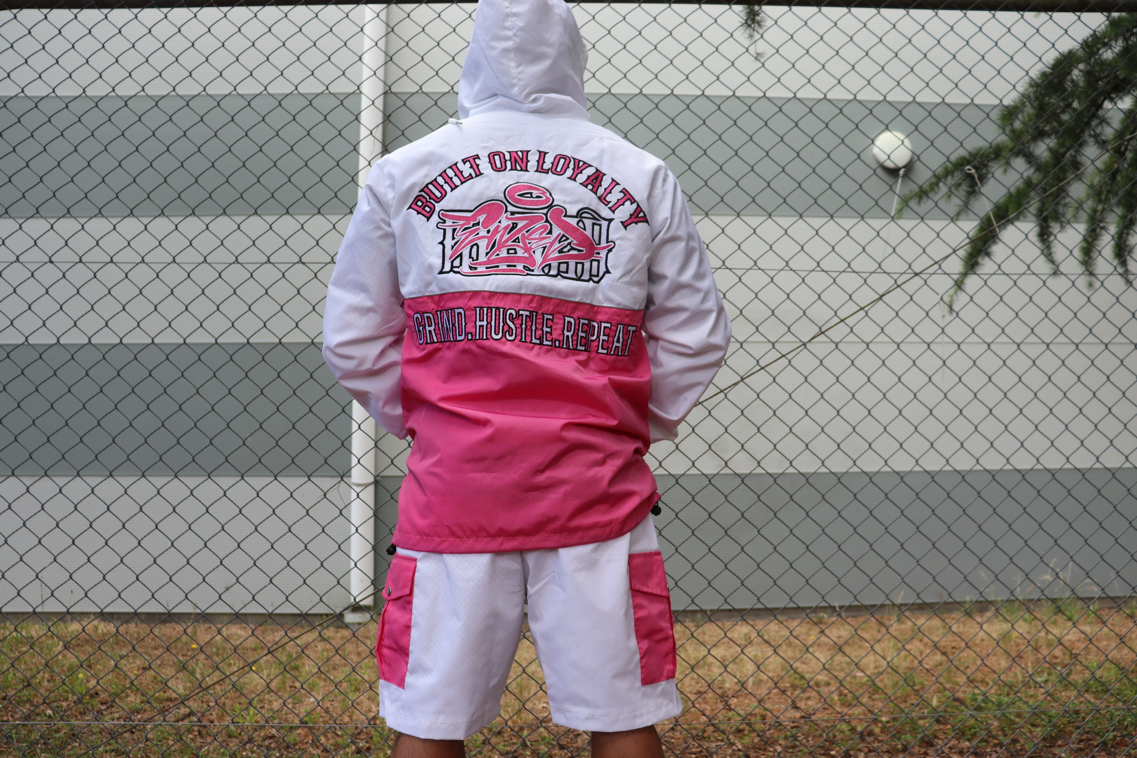 2-TONE WINDBREAKER TRACKSUIT PINK