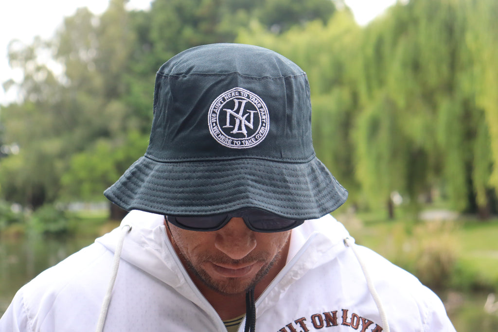 ENZED Bucket Hat – Black | Premium NZ Streetwear Cotton Hat with Drawstring