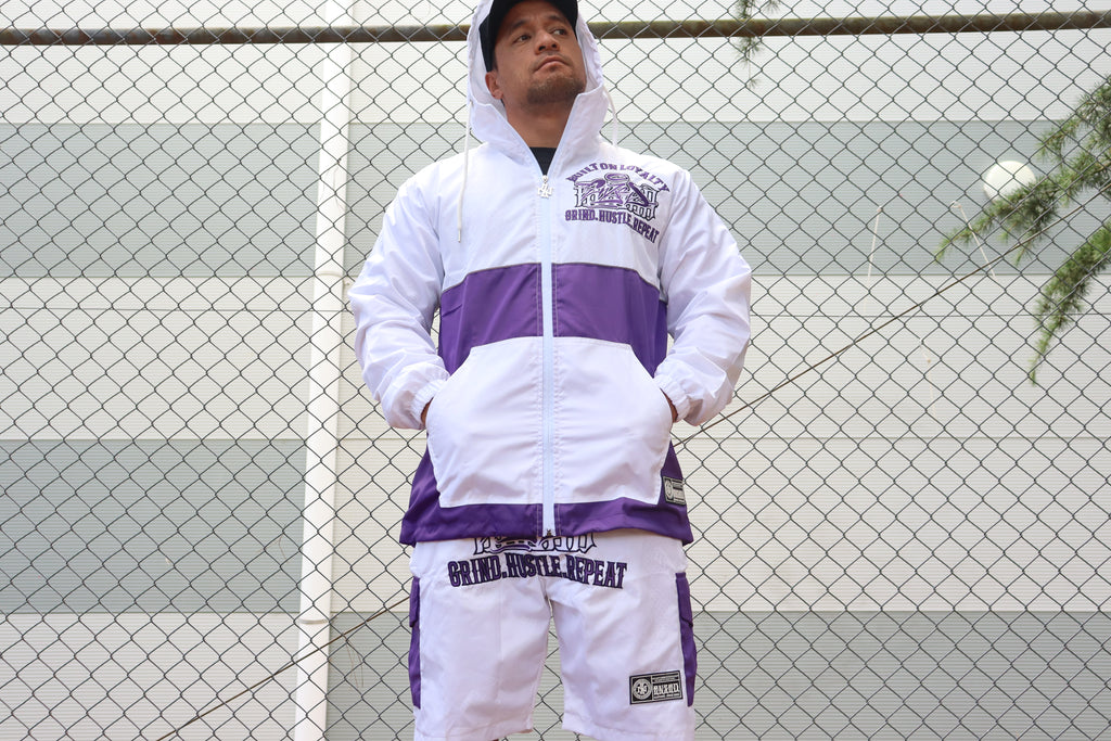 2-TONE WINDBREAKER TRACKSUIT PURPLE