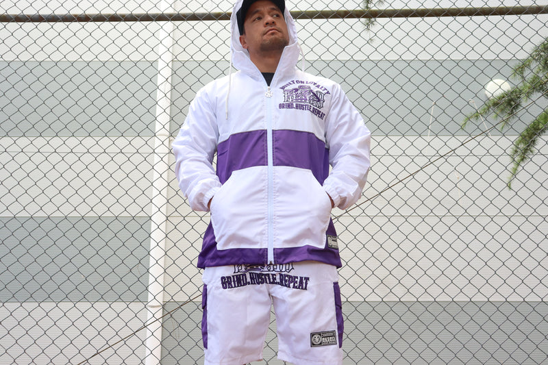 2-TONE WINDBREAKER TRACKSUIT PURPLE