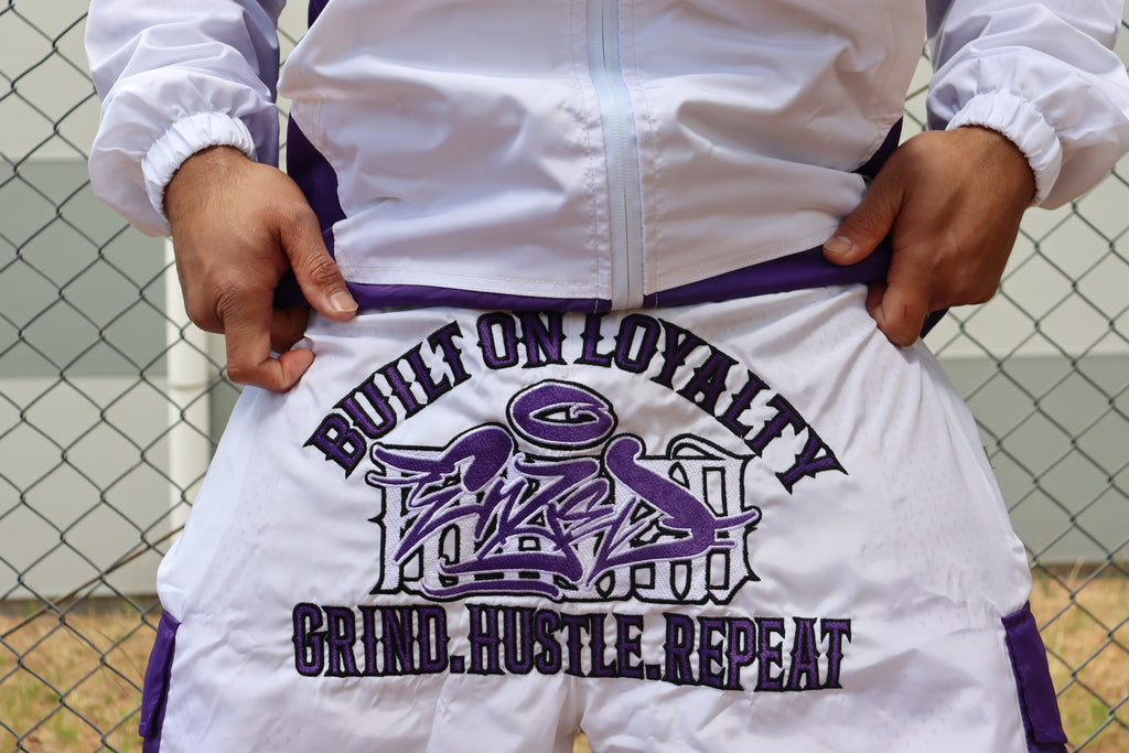 2-TONE WINDBREAKER TRACKSUIT PURPLE