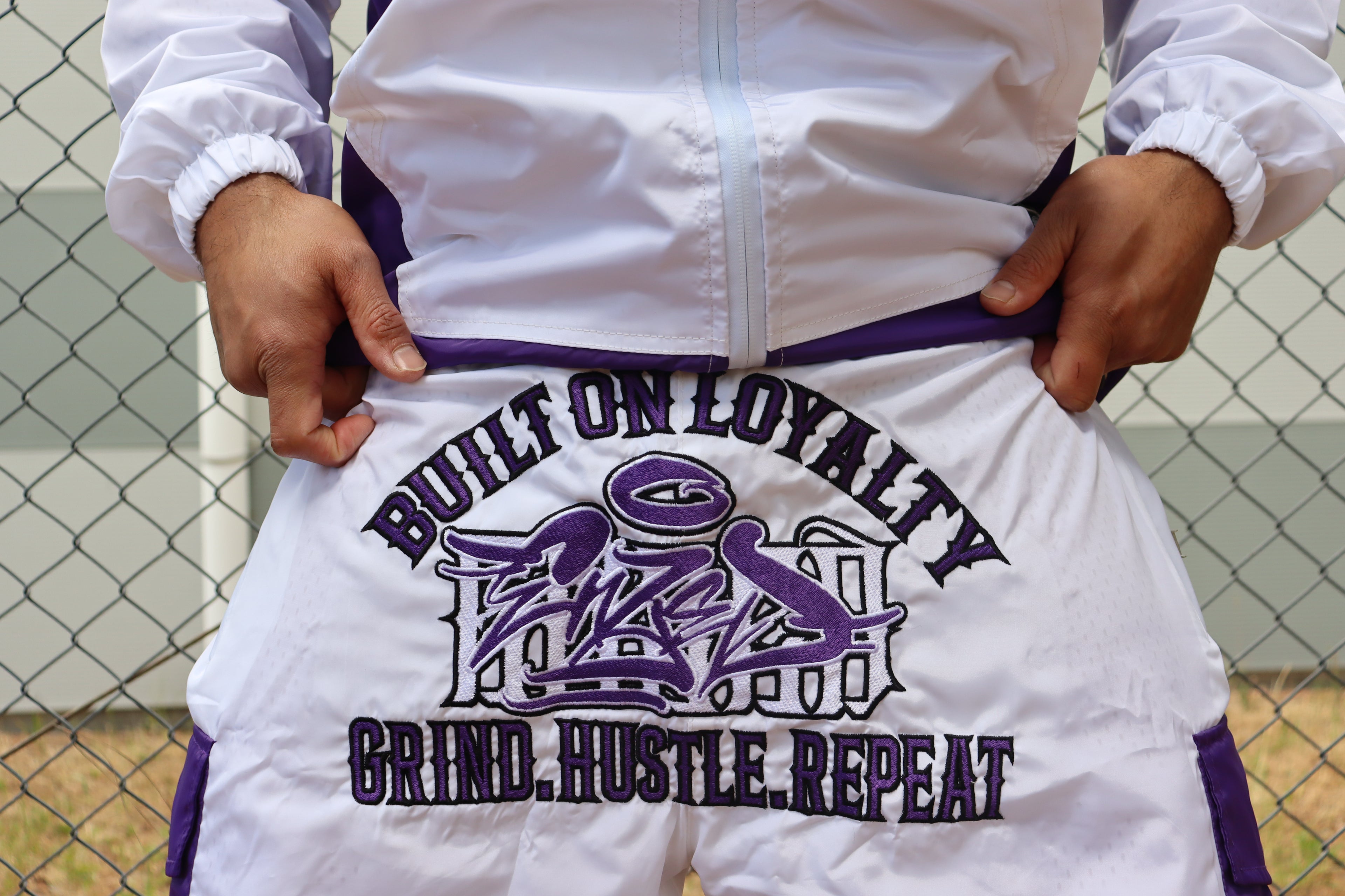 2-TONE WINDBREAKER TRACKSUIT PURPLE