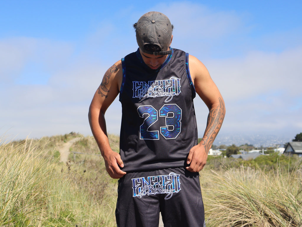 ENZED Paua Basketball Set – Premium NZ Streetwear Paua set