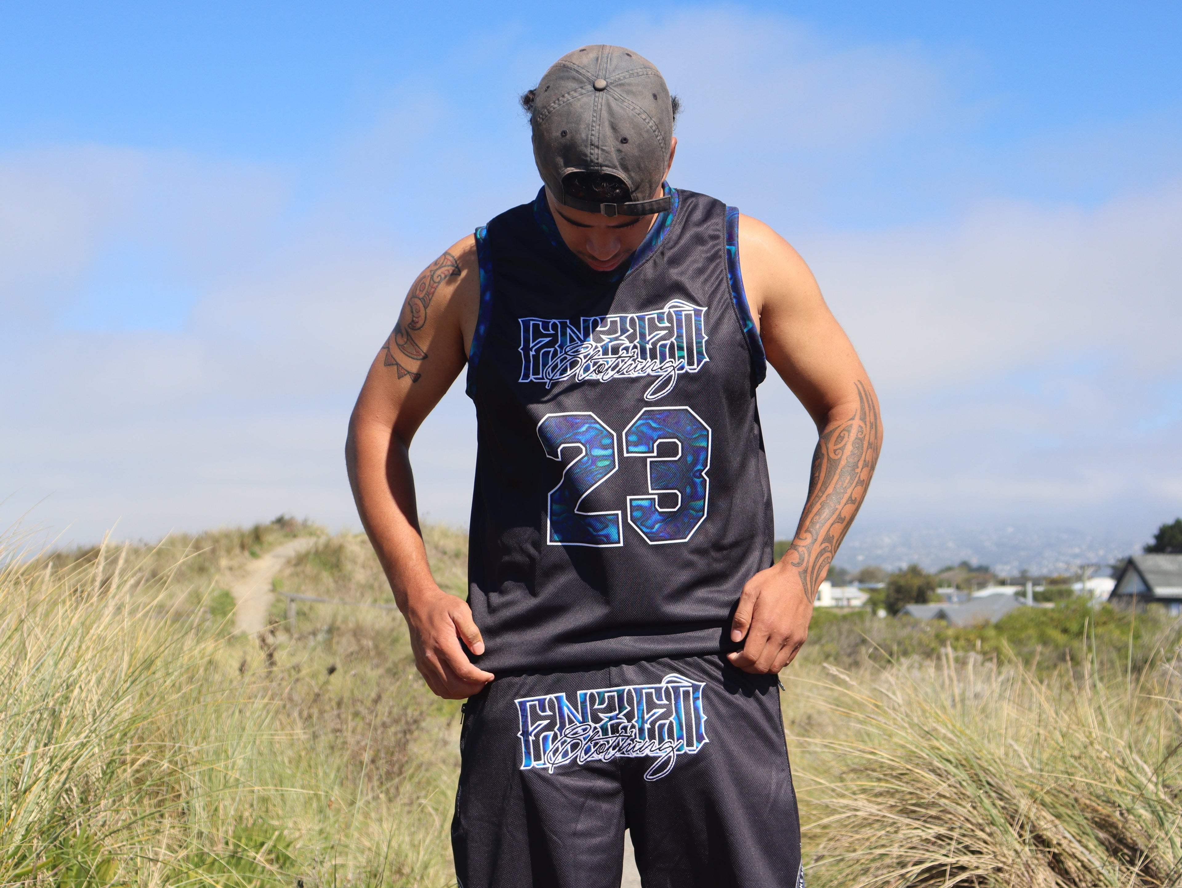 ENZED Paua Basketball Set – Premium NZ Streetwear Paua set