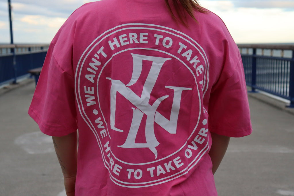 ENZED OG T-Shirt – Pink | Premium NZ Streetwear Tee (400 GSM Heavyweight Cotton, Screen Print)