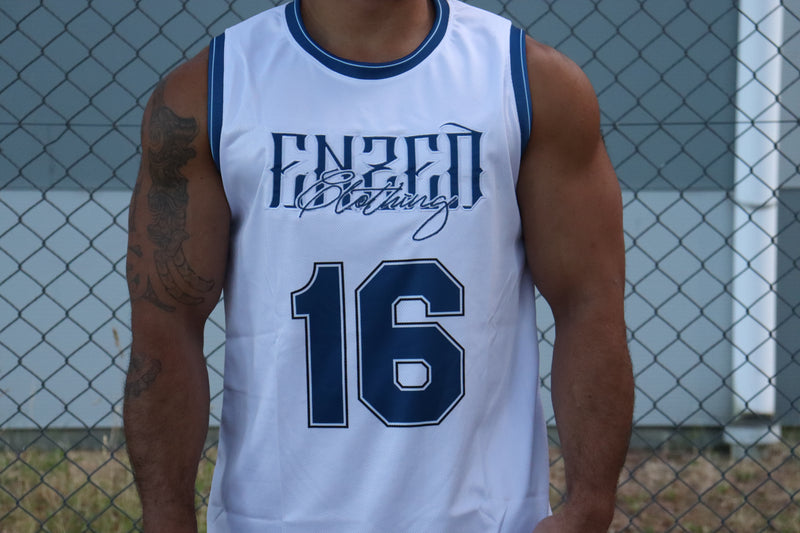 B-BALL SINGLET WHITE