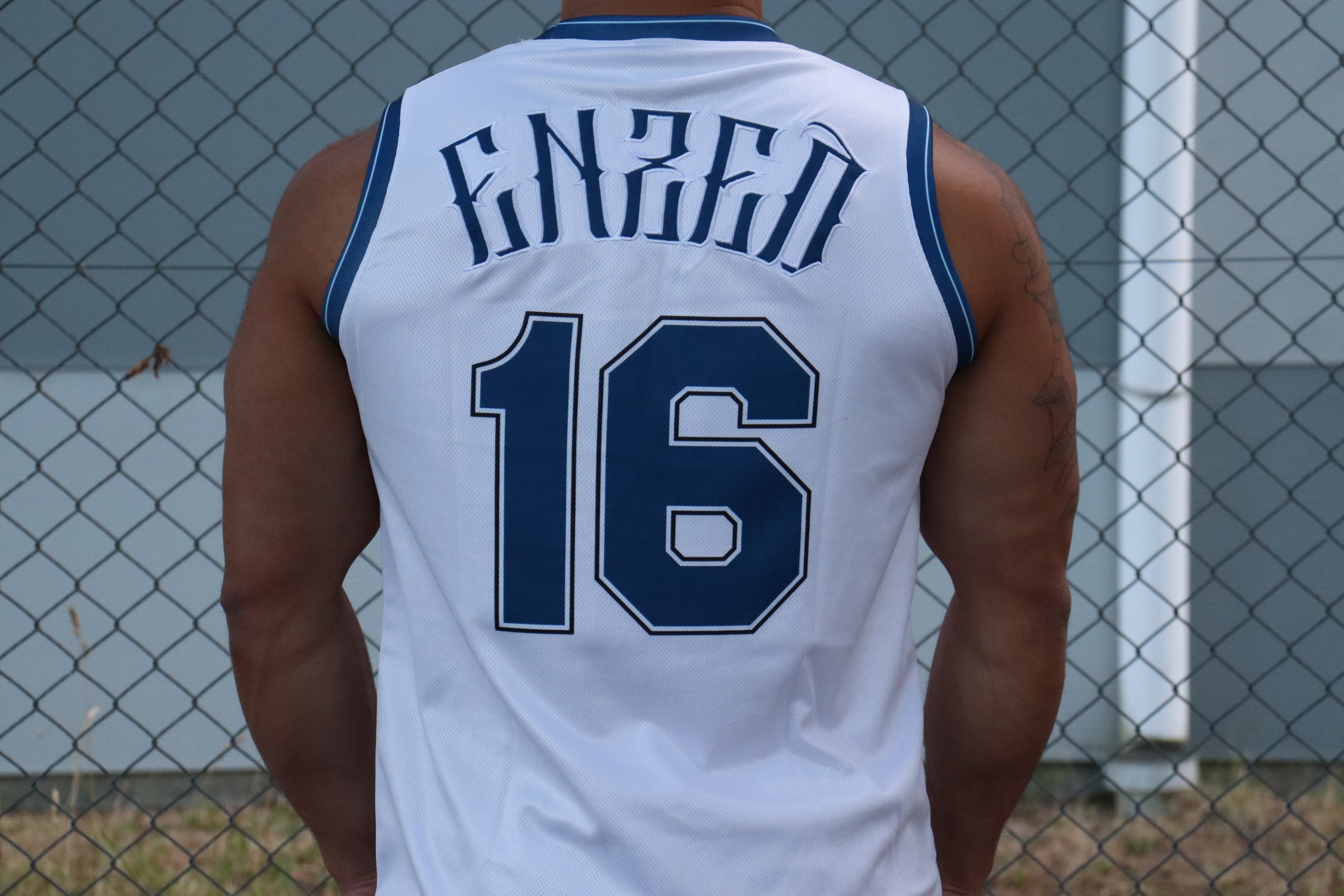 B-BALL SINGLET WHITE