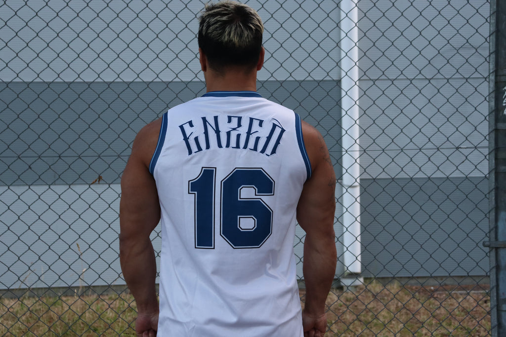 B-BALL SINGLET WHITE