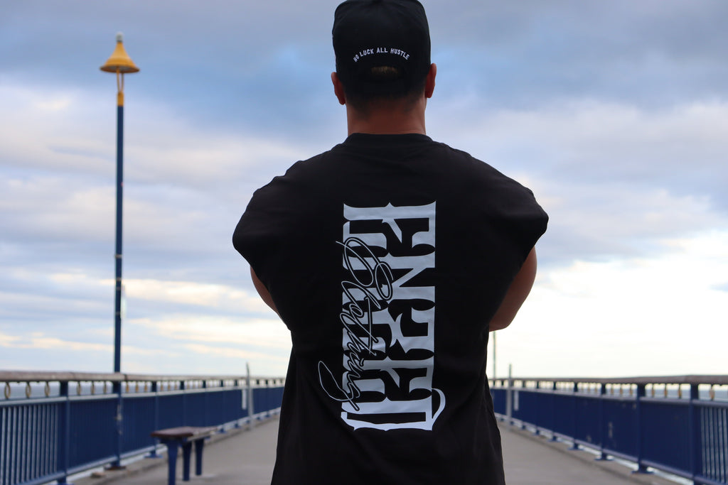 ENZED Heavyweight Gym Singlet – Black | Premium NZ Streetwear Cotton Tank (400 GSM Oversized Fit)