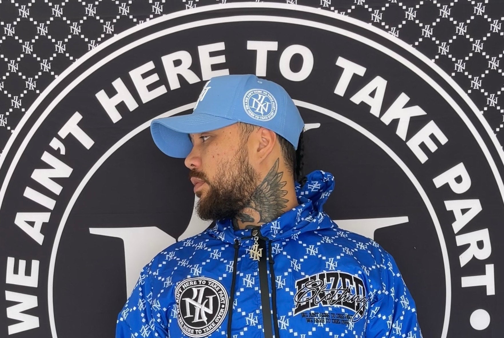 SNAPBACK-BABY BLUE/W